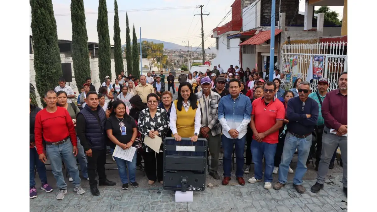 Ariadna Ayala impulsa nueva obra de alumbrado público para fortalecer la seguridad en Atlixco