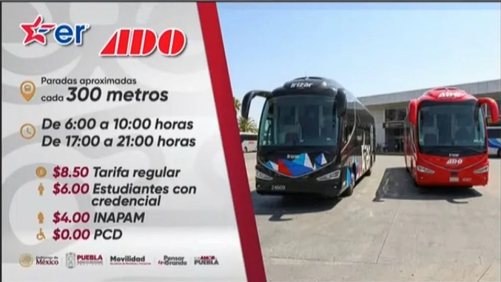 ADO y Estrella Roja operarán rutas temporales en Puebla; también habrá taxis grupales  