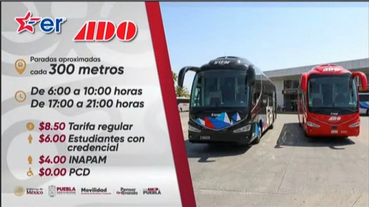 ADO y Estrella Roja operarán rutas temporales en Puebla; también habrá taxis grupales  