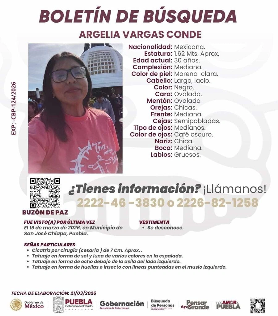 Argelia Vargas Conde era catequista en San José Chiapa, pero la asesinaron. 