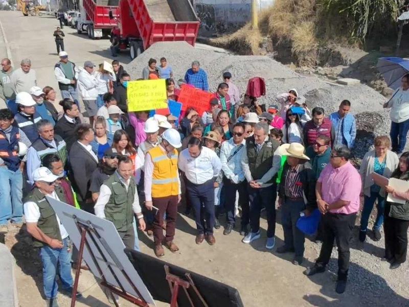 Rehabilitación de vialidad Camino Viejo a Balcones beneficiará a seis colonias de Puebla 