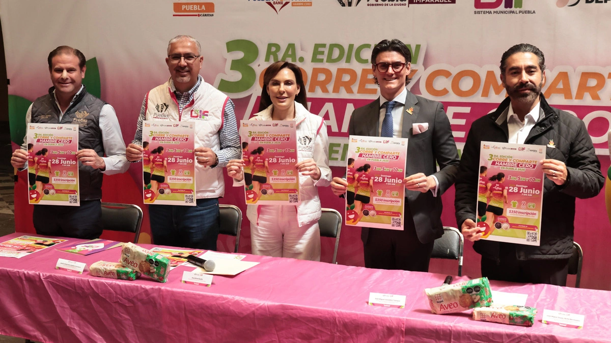 Presentan la tercera edición de la carrera “Corre y Comparte Hambre Cero” 
