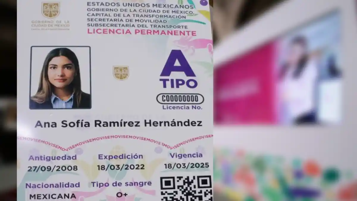 Licencia permanente en la CDMX.