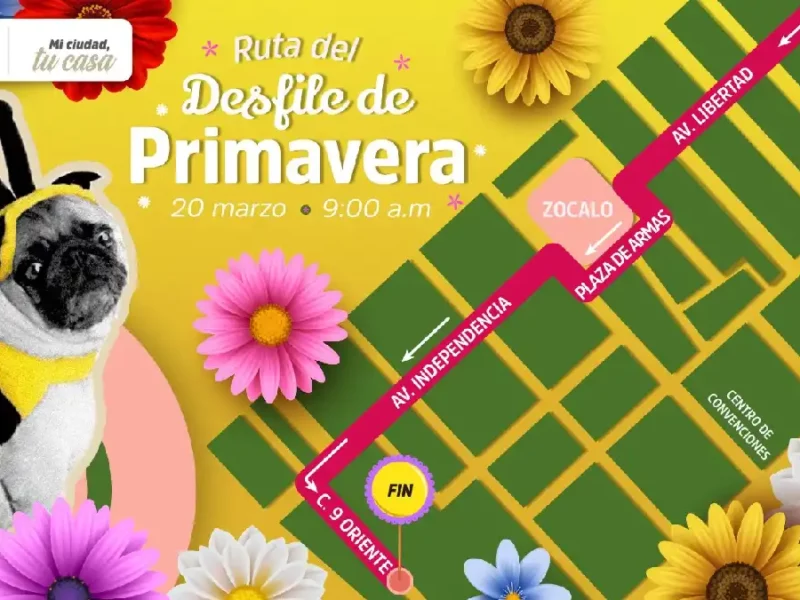Arianda Ayala impulsa en Atlixco el tradicional desfile de primavera lleno de color y tradición