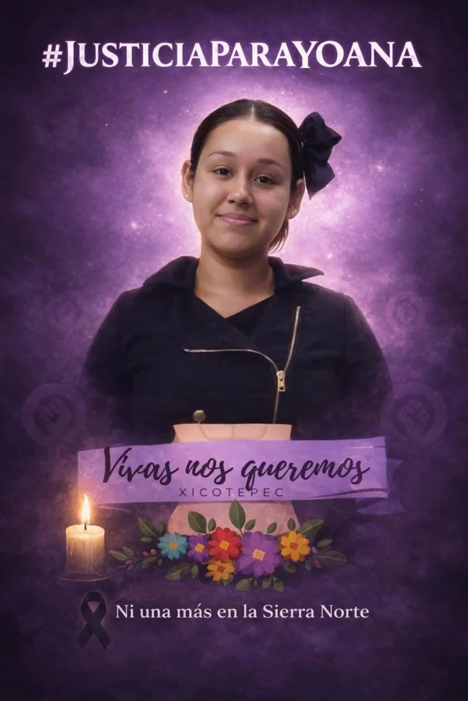 Yoana Lizet Vargas García, reportada como desaparecida en Venustiano Carranza, municipio ubicado en la Sierra Norte de Puebla fue localizada sin vida, desnuda y con signos de violencia.