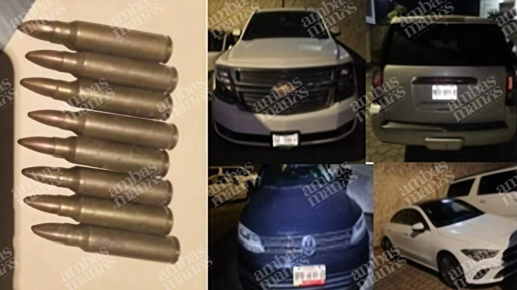 La FGE encontró cuatro vehículos en la casa de Yoltic, el estafador de Puebla.