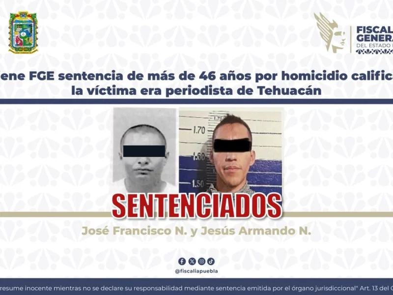 Condenan a 46 años de prisión a los asesinos del periodista Marco Aurelio en Tehuacán