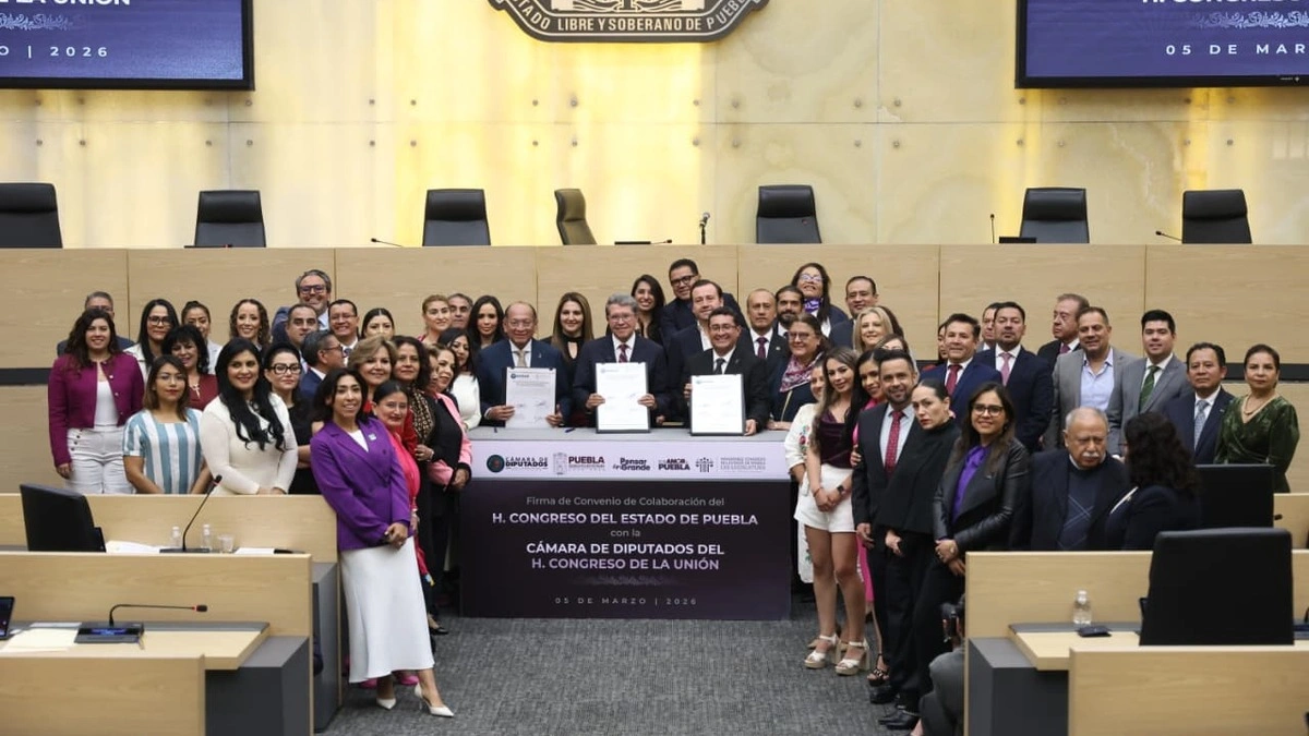 Congreso Puebla, el primero en firmar un convenio con la Cámara de Diputados