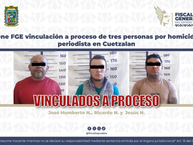 Vinculan a proceso a tres por el homicidio del reportero Salomón Ordóñez en Cuetzalan