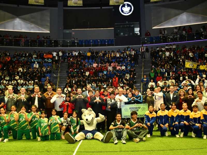 Inauguran en la BUAP el Mundialito Escolar 2026