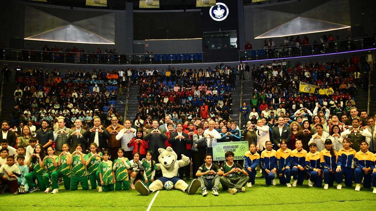 Inauguran en la BUAP el Mundialito Escolar 2026