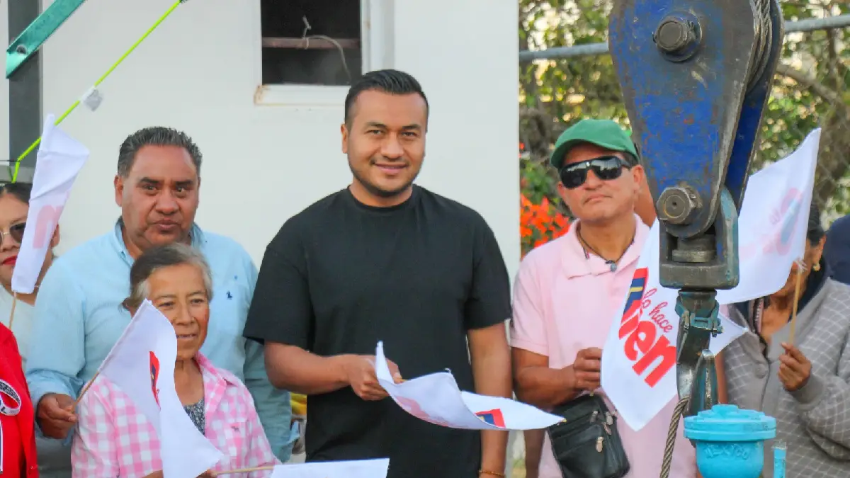 Roberto Solís inicia plan hídrico 2026 en Huejotzingo; comienza trabajos de rehabilitación en el pozo "El Pirul"