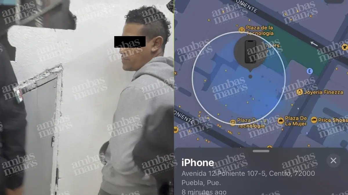 Le roban su celular en la ruta Azteca y lo recupera en la Plaza de la Tecnología