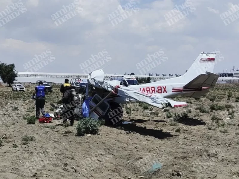 Reportan caída de avioneta en Huejotzingo; viajaban cuatro personas