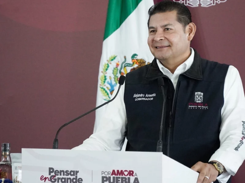 Anuncia Armenta pavimentación de 20 mil calles en Puebla durante 2026