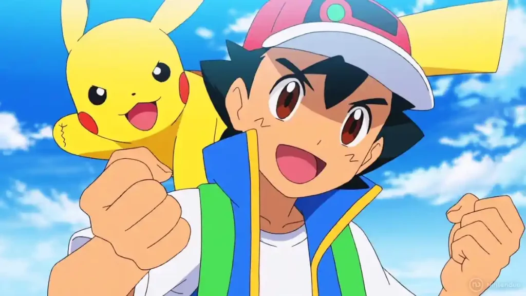Ash Ketchum y Pikachu.