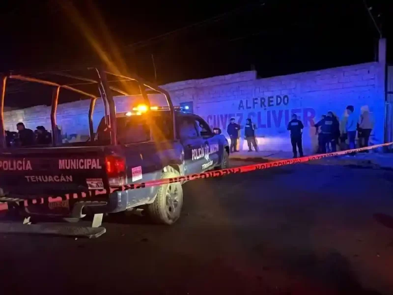 Ataque armado en Tehuacán deja dos muertos y un herido.