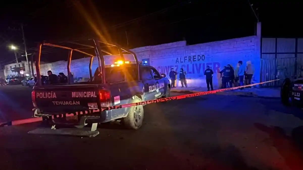 Ataque armado en Tehuacán deja dos muertos y un herido.