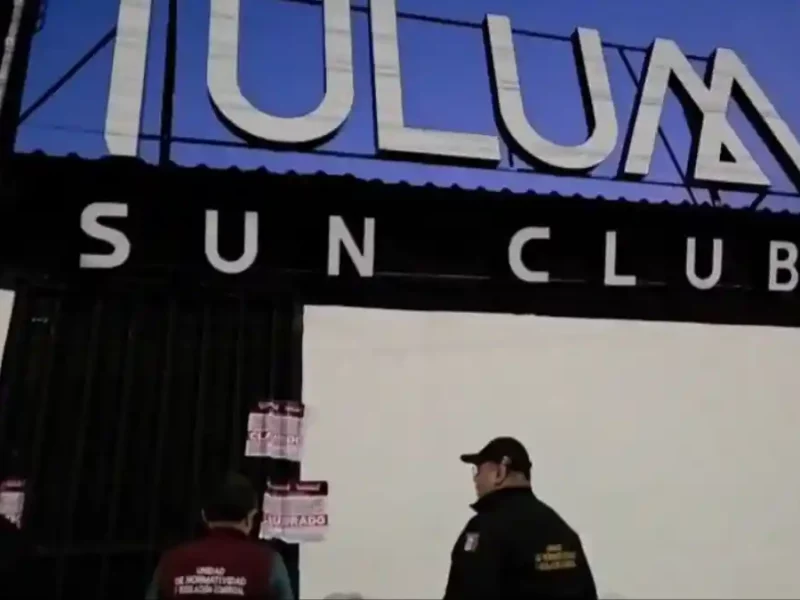 Clausuran bar Tulum en Ciudad Universitaria.