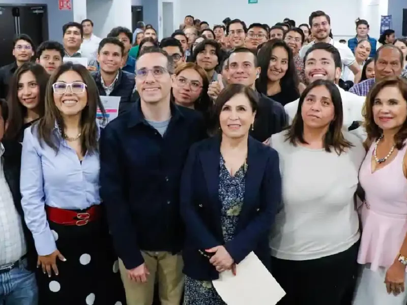 El PAN en Puebla convoca a ponencia a Rosario Robles y dice que “fue inspirador”.