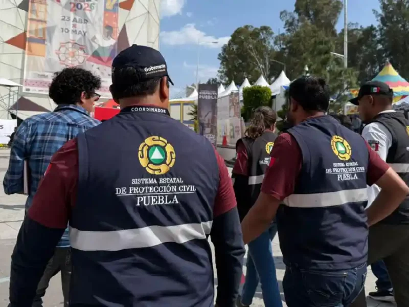 Mantiene Protección Civil acciones preventivas en la Feria de Puebla 2026.