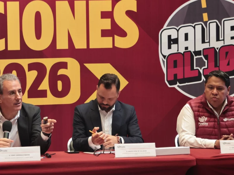 El Ayuntamiento de Puebla rehabilitará mil 379 calles con el préstamo de 440 mdp 