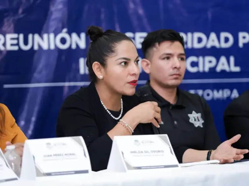 Lupita Cuautle articula esfuerzos por la seguridad municipal desde San Gregorio Atzompa