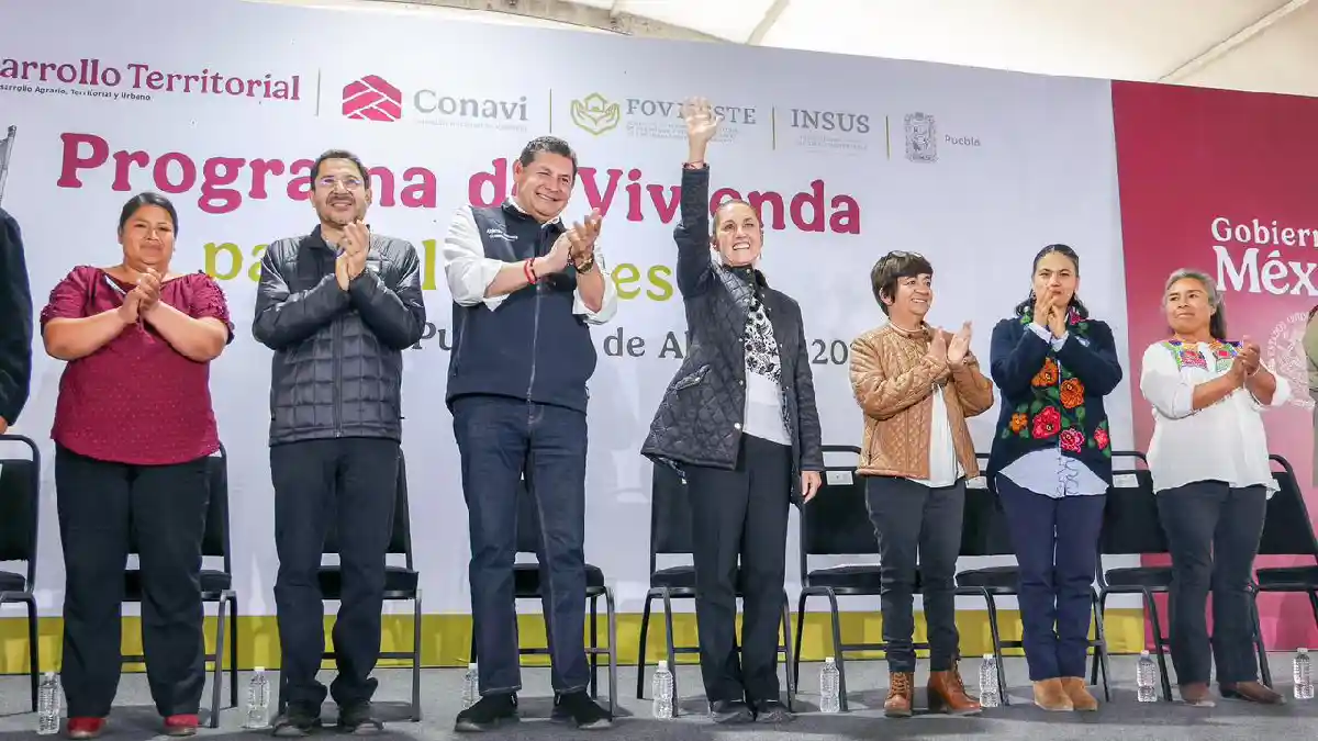 Sheinbaum y Armenta impulsan en San José Chiapa un futuro sustentable con vivienda y economía circular.