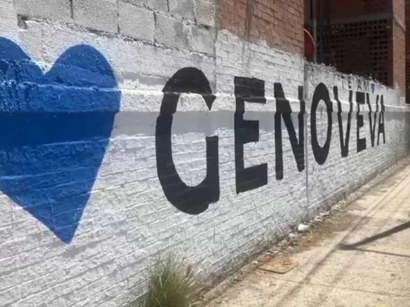 Pintan bardas con la frase “Te amo Genoveva” en Agua Santa 