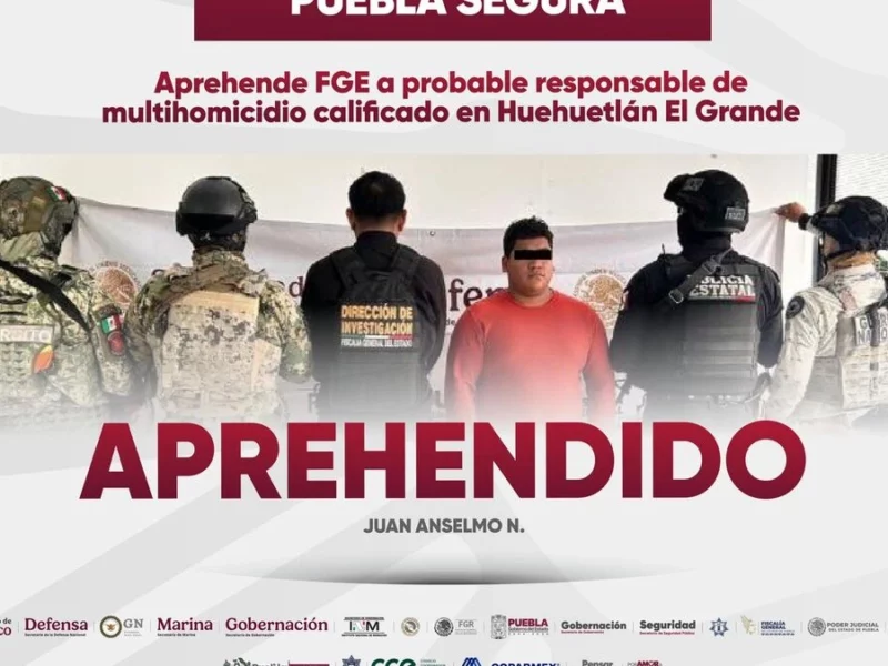 Cae el primero por los seis cadáveres de Huehuetlán; trabaja para “La Barredora” 