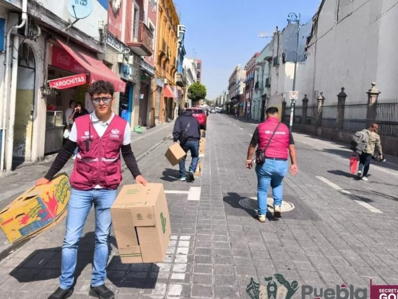 Liberan 60 cajones de los parquímetros que estaban obstruidos en el Centro Histórico  