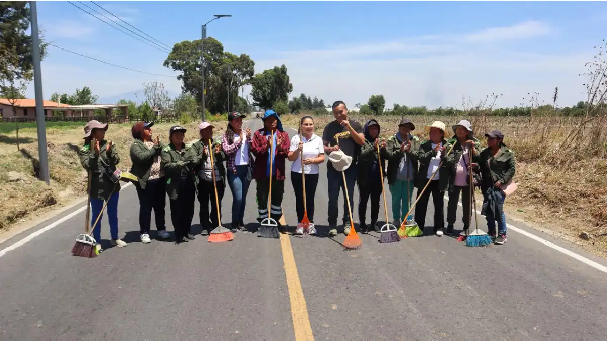 Alineados con la visión de Alejandro Armenta, Roberto Solís y Norma Layón encabezan mega faena simultánea en Huejotzingo
