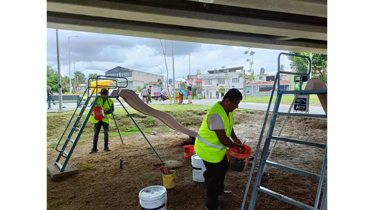 Fortalece Gobierno de Pepe Chedraui mantenimiento al mobiliario urbano para espacios dignos