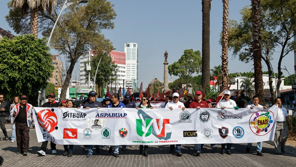 Anuncian cierres viales por marcha del 1 de mayo en Puebla