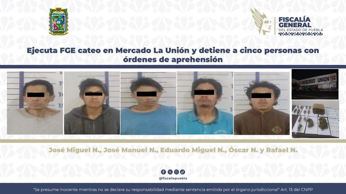 Buscaban a desaparecido en el mercado Unión y encuentran a 5 prófugos de la ley
