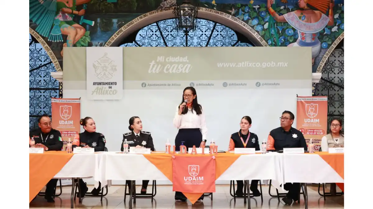 Ariadna Ayala encabeza mesa de prevención de violencia contra las mujeres en Atlixco