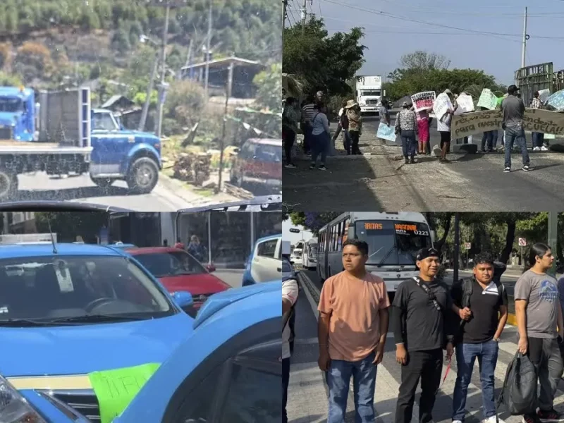 Lunes de protestas en diversos municipios de Puebla