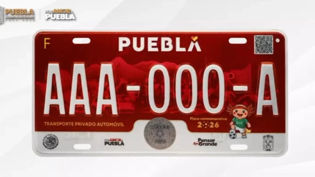 Ya puedes conseguir las placas conmemorativas del Mundial 2026 en Puebla. 