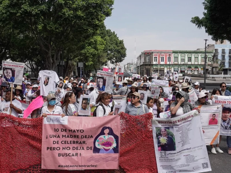 Madres buscadoras marchan en Puebla este 10 de mayo para exigir justicia