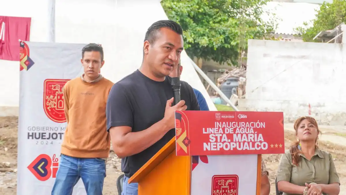 Roberto Solís entrega ampliación Histórica de la red de agua potable en Nepopulaco; 4 mil personas serán beneficiadas
