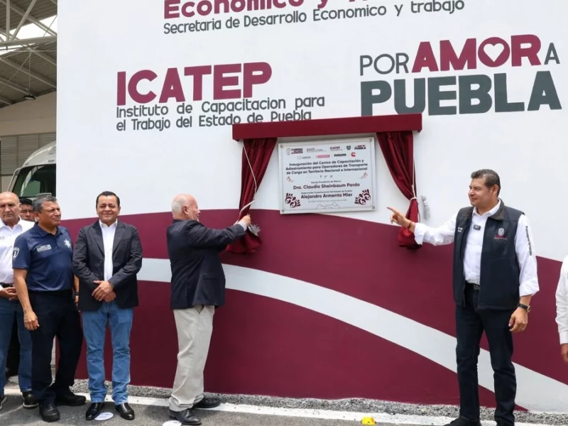 Inauguran el Centro de Capacitación para Operadores de Transporte de Carga en Puebla