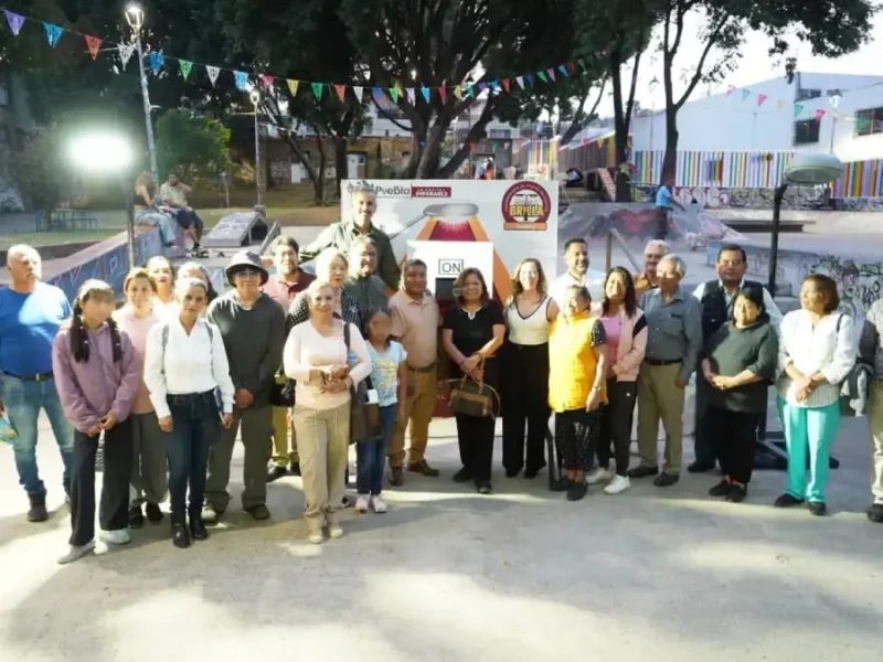 Con Puebla Brilla, Pepe Chedraui logra cobertura total de luminarias LED en el Barrio de Xonaca