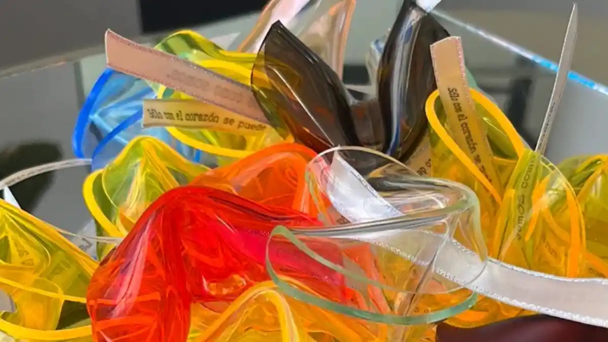 Bolsas Fortune Cookies de la artista Nora Adame.