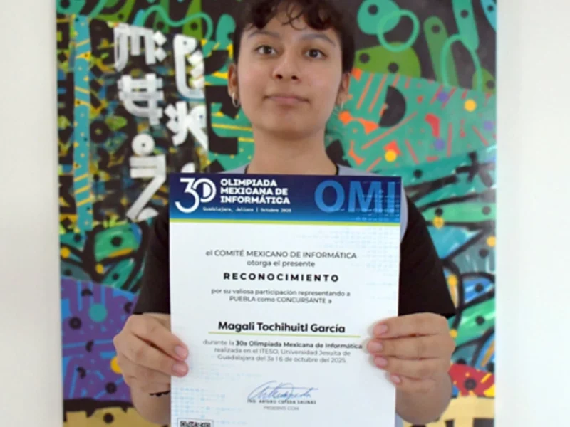 Alumna BUAP representa a México en la Olimpiada Femenil Europea de Informática