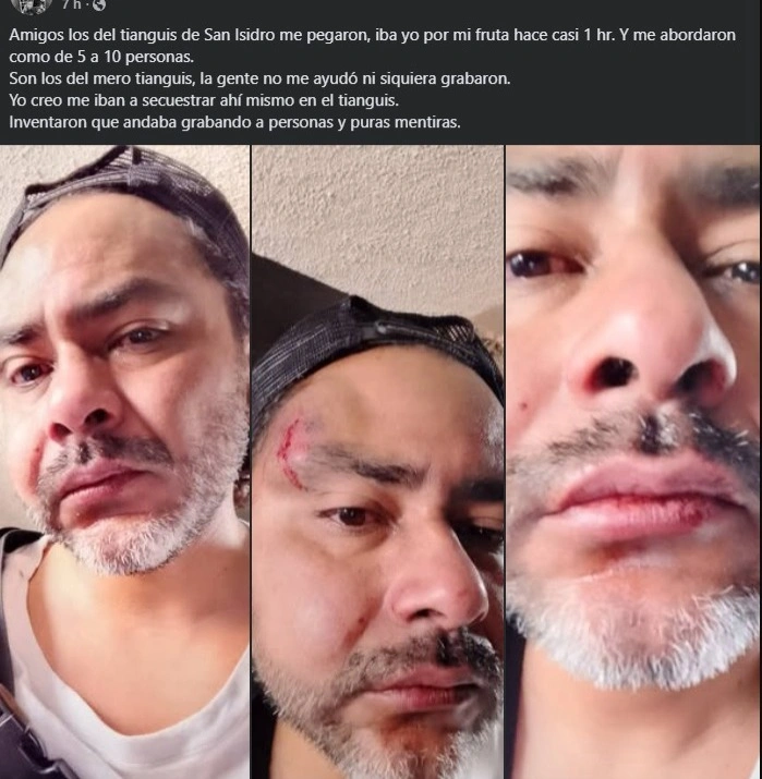 Este lunes 18 de mayo se repitió la historia en la que tianguistas de San Isidro agreden a los visitantes.