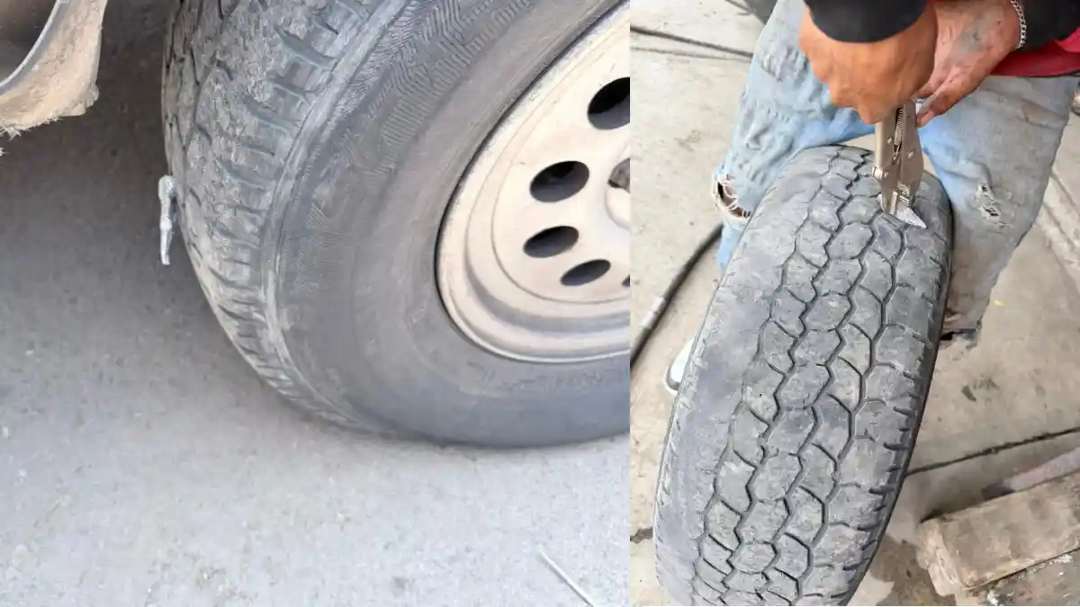 Automovilista alerta por ponchallantas en el Periférico Ecológico.
