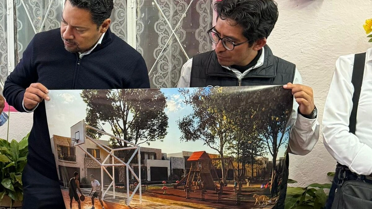 Andrés Villegas regresa al Barrio de San Juan; entrega el proyecto para el parque y la cancha deportiva
