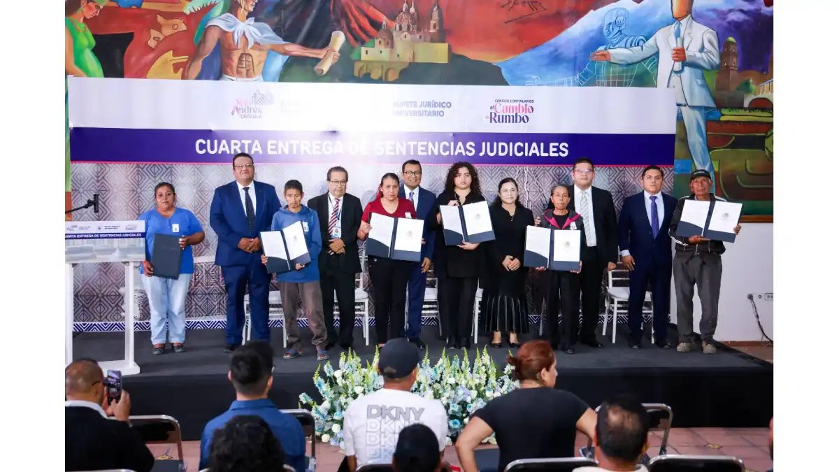 Gobierno de San Andrés Cholula entrega sentencias judiciales e inaugura módulo de atención jurídica