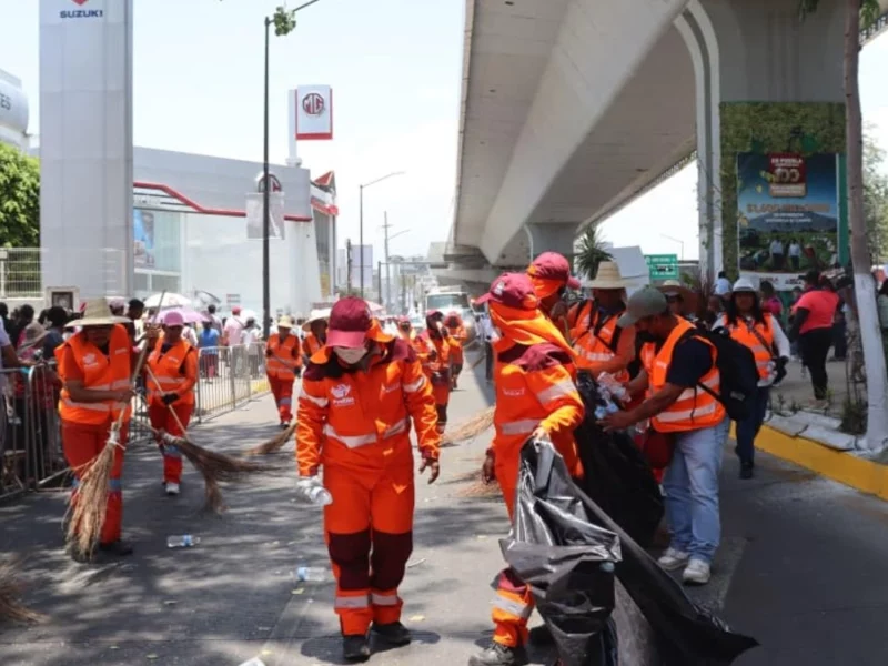 300 elementos participarán en operativo especial de limpieza para el Desfile el 5 de mayo