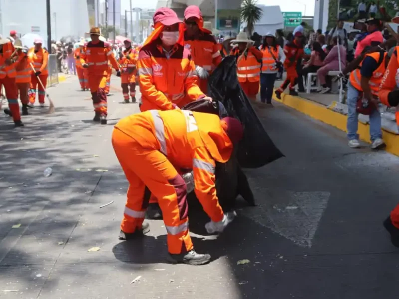 Gobierno de Pepe Chedraui garantiza limpieza en desfile del 5 de mayo